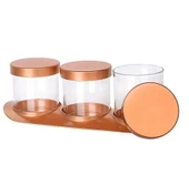 Bronz Baharat Seti Lüx 3lü Set - 3