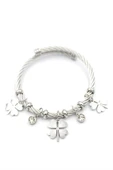 Yonca Charm Bilezik - Gümüş - 1