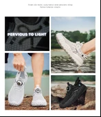 Unisex Hızlı Kuruyan Fileli Spor Ayakkabı (Bej) thumbnail 10