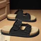 Unisex Yazlık Plaj Terliği (Siyah) - 8