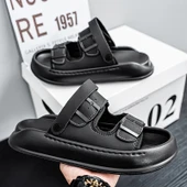 Erkek Platform Sandalet (Siyah) thumbnail 4