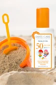 SPF 50 Çocuk Güneş Kremi Suya Dayanıklı Yağsız Görünüm Yüksek UVA/UVB Koruyucu (100 ml) - 7