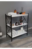 Morpanya Rose Banyo Düzenleyici Banyo Dolabı Çok Amaçlı Dolap 3 Katlı Metal Mutfak Düzenleyici - 3