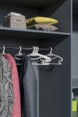 Morpanya Flair 18 Adet Elbise Askısı Kıyafet Askılığı Gömlek Askısı Pantolon Askısı - 2