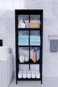Morpanya Polos Plastik Banyo Rafı Banyo Düzenleyici Banyo Organizer Banyo Dolabı - 2