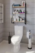 Morpanya Elony Klozet Üstü Düzenleyici Raf Banyo Düzenleyici Raf Klozet Üstü Raf Banyo Raf Dolap - 2