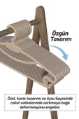 Morpanya Flair 18 Adet Elbise Askısı Kıyafet Askılığı Gömlek Askısı Pantolon Askısı - 3