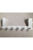 Morpanya eyaz Enudden Askı Kapı Arkası Askılık Elbise Askısı - 3