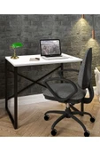 Morpanya Metal Çalışma Masası Laptop Bilgisayar Masası Ofis Masası 60x90 Cm Beyaz - 1