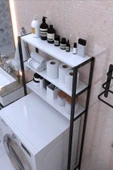 Morpanya Nova Çamaşır Makinesi Üstü Düzenleyici Raf Banyo Dolabı Rafı Makina Üstü Dolap Raf - 3