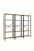 Morpanya Star Metal Kitaplık 5 Raflı Çok Amaçlı Dosya Kitap Rafı Ofis Salon Raf 150 Cm - 4