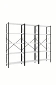 Morpanya Star Metal Kitaplık 5 Raflı Çok Amaçlı Dosya Kitap Rafı Ofis Salon Raf 150 Cm - 4