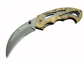 2-6 Karambit Outdoor Çakı 19 Cm - Plastik Kamuflaj Saplı - 1