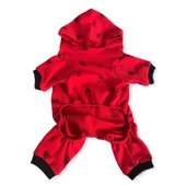 Darky Hearts Kırmızı Kapşonlu Penye Kedi Tulumu - 7