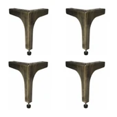 4 Adet Klas Ayak Metal 17 cm Antik Mobilya Koltuk Ayağı - 1