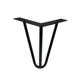 4 Adet Çubuk Ayak Metal 15 cm Siyah Mobilya Koltuk Ayağı thumbnail 2