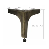 4 Adet Klas Ayak Metal 12,5 cm Antik Mobilya Koltuk Ayağı thumbnail 3