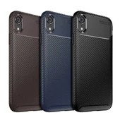 Apple iPhone XR Karbon Desenli Negro Silikon Kılıf thumbnail 1