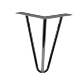 4 Adet Çubuk Ayak Metal 20 cm Krom Mobilya Koltuk Ayağı - 2