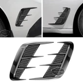 Üniversal Her Araca Uyumlu Piano Black Esnek Tampon Kaput Çamurluk Venti Izgarası Spor Görünümlü 1.Sınıf İthal Sağ Sol 2 Adet - 1
