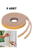 5 Adet Pencere Isı Yalıtım Süngeri Yapışkanlı Pencere Rüzgar Bandı (5 Adet x 5Metre) - 3