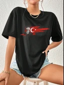 Unisex Atatürk Tasarım Basklı Tshirt - 1