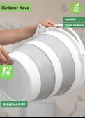Kova Katlanır Su Kovası Silikon Kova Katlanabilir Bebek Kovası Bpa Free - 4