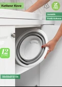 Kova Katlanır Su Kovası Silikon Kova Katlanabilir Bebek Kovası Bpa Free - 3