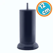 Mobilya Kanepe Yatak Baza Koltuk Destek Ayağı M8 Civata 12 cm Antrasit Gri Metal İnce Diş Ayak 4 Adet thumbnail 6