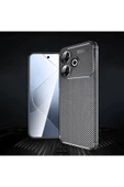Xiaomi Redmi 13 4G Kılıf Zore Negro Silikon Kapak-Siyah - 3