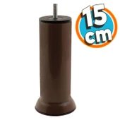 Mobilya Metal Yatak Kanepe Baza Koltuk Orta Destek Ayağı M8 Civata Kahverengi Metal Ayak 15 Cm 4 Adet thumbnail 6
