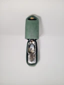 Hakiki Deri Kılıflı Benzinli Zippo Tarzı Çakmak - Yeşil thumbnail 4