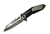 4172 Gri Kamp Çakı 21cm - Yarı Otomatik, Kemerlikli, Testere Detaylı - 1