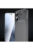 Xiaomi Redmi 13 4G Kılıf Zore Negro Silikon Kapak-Siyah - 6