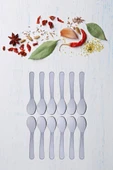 Flora 12’li Baharat Kaşığı Seti Plastik, Tuz Şeker Karabiber Kakao Kahve Kekik Kaşığı 12’li Set - 3