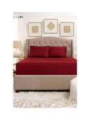 Çift Kişilik 180X200 Lastikli Çarşaf Seti %100 Pamuklu - 4