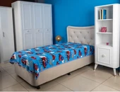 Tek Kişilik Arabalı Çok Amaçlı Örtü Pike - 160X220 cm - 1
