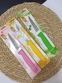 Sürbisa 3'lü Set 61004 Sebze Bıçağı Pembe Sarı Yeşil thumbnail 9
