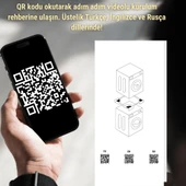 Çamaşır Makinesi Kurutma Makinesi İstifleme Birleştirme Kiti, Gri-Inox Modeller ile Uyumlu thumbnail 7