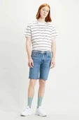 Erkek Mavi Slim Jean Şort 412 39387 0003 - 1