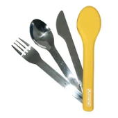 Kamp Çatal&Kaşık&Bıçak Seti - Seyehat Seti - Orcamp - Sarı (OUT-1970) thumbnail 1