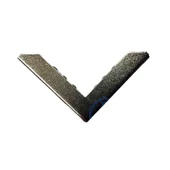 Kitap, Kapak, Menü, Albüm Köşesi, Büyük - 23x40mm, Nikel, 10 Adet - 1