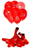 Seni Seviyorum Yazılı 50 li Kalp Balon - 2
