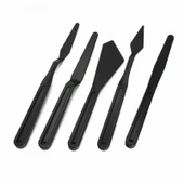 Rich Siyah Plastik Spatula 5 li Set (11247) - 1