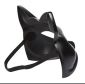 Siyah Renk Lüks Kedi Maskesi 12x13 cm - 2