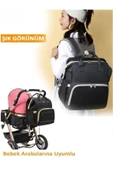 northern fashion Bebek Bakım Çantası Yataklı Su Geçirmez Puset Askılı Anne Bebek Çantası Yataklı Bebek Bakım Çantası - 4