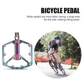 XBYC 1818 Rainbow Alüminyum Rulmanlı Bisiklet Pedalı Ultra Hafif Freeride Platform Pedal thumbnail 2