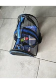 Ksburda Kuş Taşıma Çantası Orta Boy- 28x19x17cm - Mavi - 1