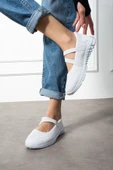 Albishoes Günlük Kadın Babet Kolay Giyilebilir Hava Alabilen Hafif Rahat Esnek Kadın Spor Ayakkabı - 3