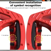 XBYC 1809 Bilyalı Bisiklet Pedalı MTB Alüminyum Alaşımlı Reflektörlü Pedal Siyah Renk - 6